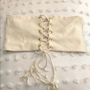 Montce Vanilla corset bikini top size large